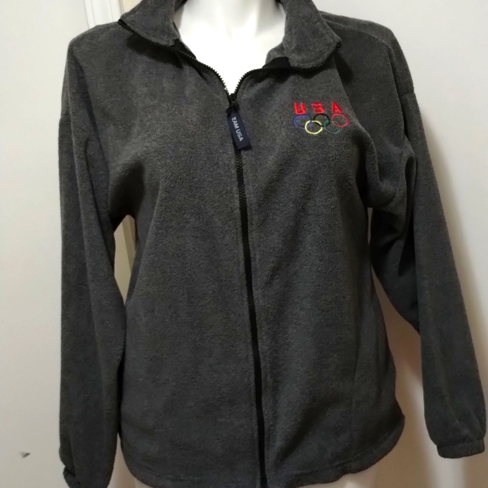 Fleece zippered jacket